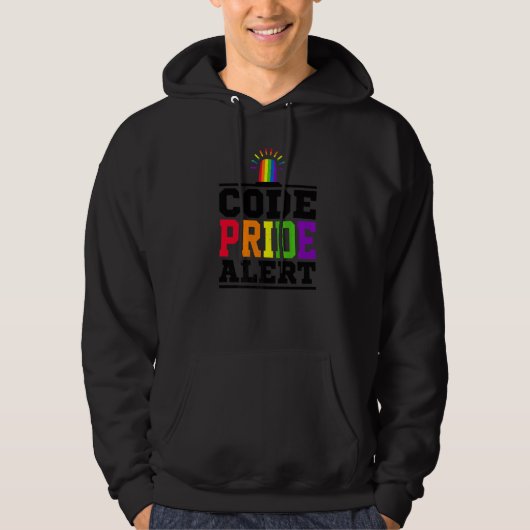 Code Pride Alert Bisexual Lesbische Liebe Asexual  Hoodie (Vorderseite)