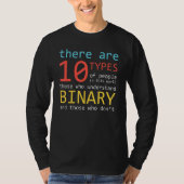 Code Programmer Developer Software Engineer Binary T-Shirt (Vorderseite)