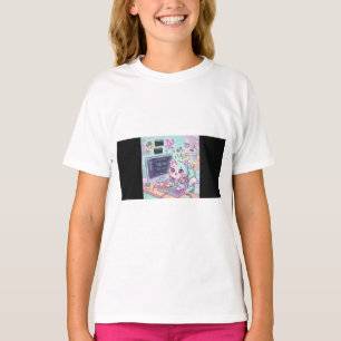 Code & Purr Süßes Programmierer-Katz-T-Shirt Kaw T-Shirt