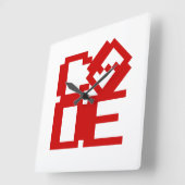 CODE QUADRATISCHE WANDUHR (Winkel)