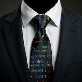 Code Regen Programmierer Krawatte