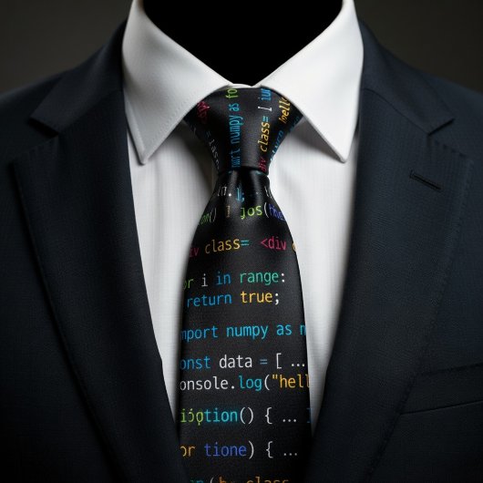 Code Regen Programmierer Krawatte