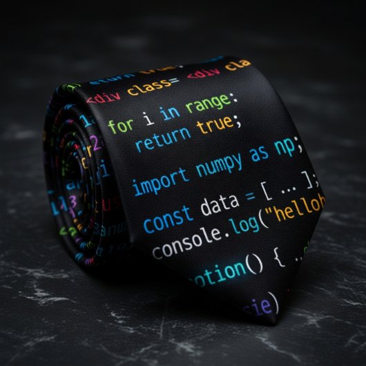 Code Regen Programmierer Krawatte