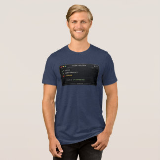 Code Review Programmierer Tri-Blend Shirt