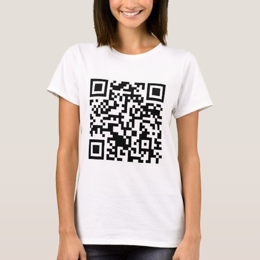 Code Rickrolled Rick-Rollen QR T-Shirt (Vorderseite)