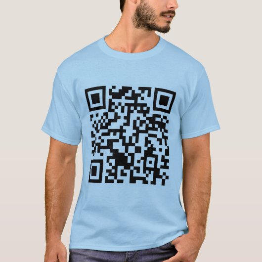 Code Rickrolled Rick-Rollen QR T-Shirt (Vorderseite)