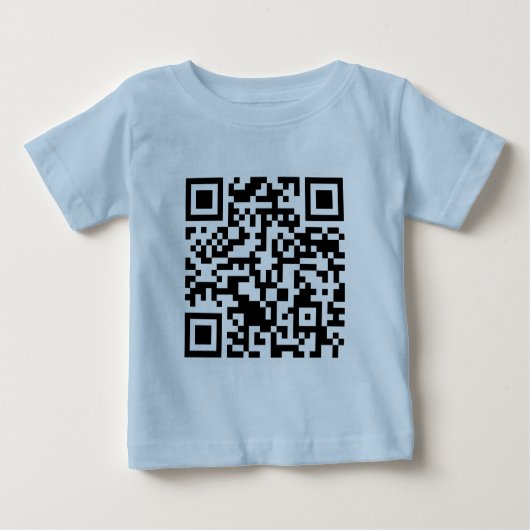 Code Rickrolled Rick-RollenQR Baby T-shirt (Vorderseite)