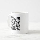 Code Rickrolled Rick-RollenQR Kaffeetasse (Vorderseite Links)
