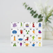 Code-Schlüssel - Monster Postkarte (Stehend Vorderseite)