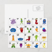 Code-Schlüssel - Monster Postkarte (Vorne/Hinten)