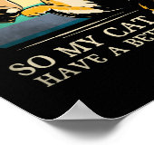 Code schreiben, damit meine Katze ein besseres Leb Poster (Ecke)