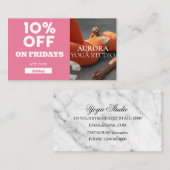 Code-Sonderaktion für Yoga Studio Visitenkarte (Vorne/Hinten)