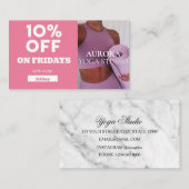 Code-Sonderaktion für Yoga Studio Visitenkarte (Vorne/Hinten)