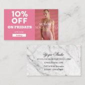 Code-Sonderaktion für Yoga Studio Visitenkarte (Vorne/Hinten)