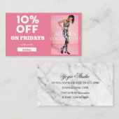 Code-Sonderaktion für Yoga Studio Visitenkarte (Vorne/Hinten)