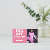 Code-Sonderaktion für Yoga Studio Visitenkarte (Stehend Vorderseite)