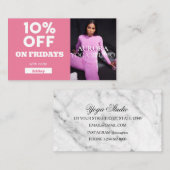 Code-Sonderaktion für Yoga Studio Visitenkarte (Vorne/Hinten)