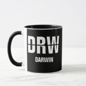 Code & Stadt hinzufügen - Airport Code DRW DARWIN Tasse (Links)