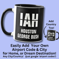 Code & Stadt hinzufügen, Code IAH HOUSTON, Airport