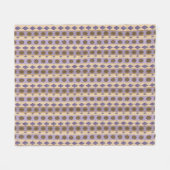 CODE-Symbole blau kleiner Druck Fleecedecke (Vorderseite (Horizontal))