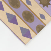 CODE-Symbole blau kleiner Druck Fleecedecke (Ecke)