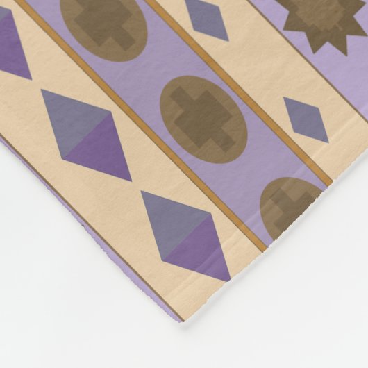 CODE-Symbole blau kleiner Druck Fleecedecke (Ecke)