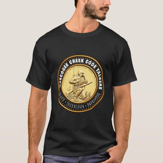 Code Talkers Salute Muscogee Creek Nation T-Shirt (Vorderseite)