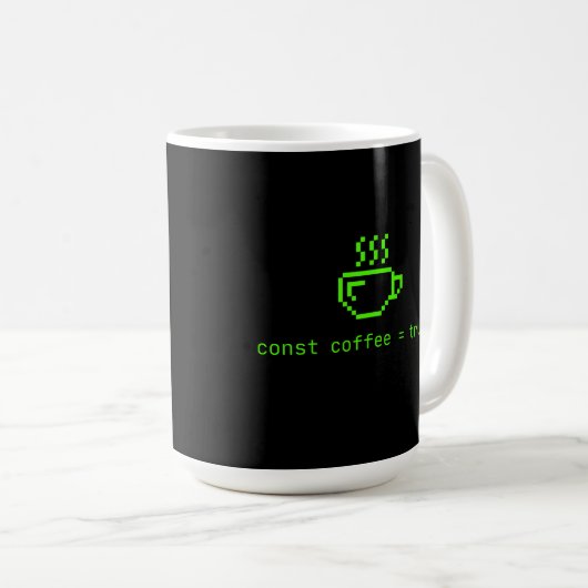 Code und Coffee Life sind gut Kaffeetasse (VorderseiteRechts)
