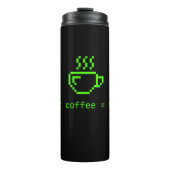 Code und Coffee Life sind gut Thermosbecher (Vorderseite)