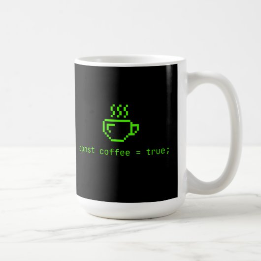 Code und Kaffee Leben ist gut Kaffeetasse (Rechts)