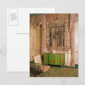 Code und Stuhl in der Schlafkammer des Staat Postkarte (Vorne/Hinten)