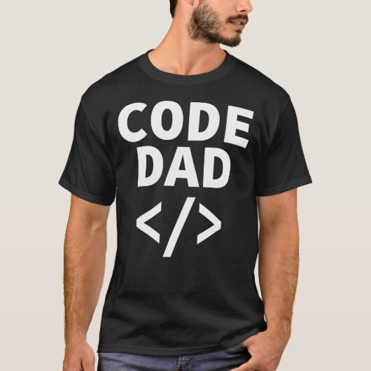 Code Vater Funny Programming Geschenk für den Vate T-Shirt (Vorderseite)
