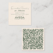 Code-Visitenkarte des Salon-QR Quadratische Visitenkarte (Vorne/Hinten)