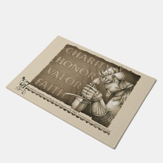 Code von Chivalry Fußmatte (Schrägansicht)