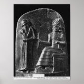 Code von Hammurabi, oben auf der Stele Poster (Vorne)
