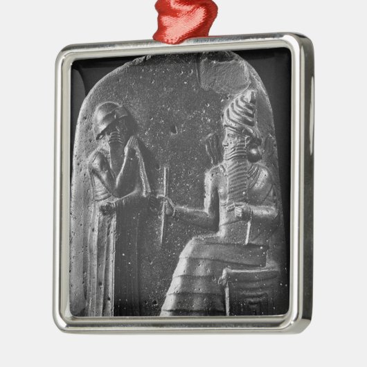 Code von Hammurabi, Spitze des Stele Silbernes Ornament (Links)