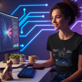 Code Whisperer Developer Cat Women's Black T - Shi T-Shirt