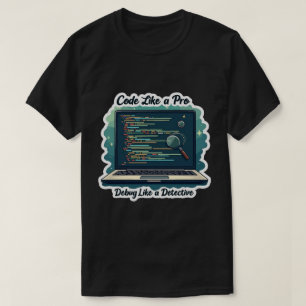 Code wie ein Pro-Funny-Programmierer T-Shirt