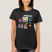 Code wie eine Girl Coder Programmiersoftware entwi T-Shirt (Vorderseite)