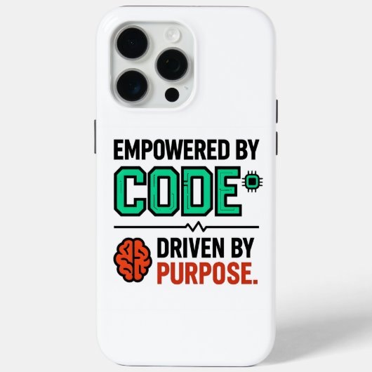 Code With Purpose iPhone Case (Rückseite)