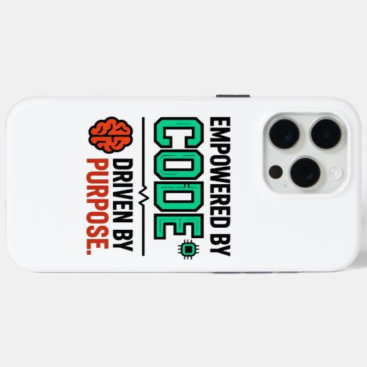 Code With Purpose iPhone Case (Rückseite (Horizontal))