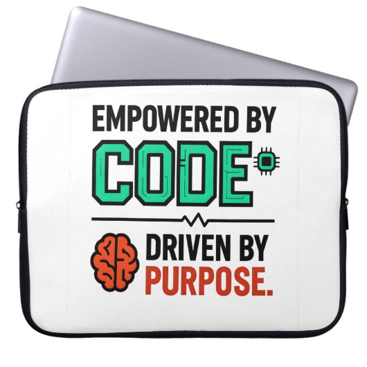 Code With Purpose Laptop Sleeve (Vorderseite)
