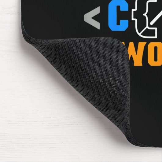 Code works funny programmer coding softwareCode wo Mousepad (Ecke)
