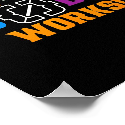 Code works funny programmer coding softwareCode wo Poster (Ecke)