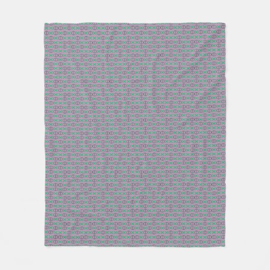 CODE-Zeichenfolgen grün auf jeder Farbe Fleecedecke (Vorderseite)