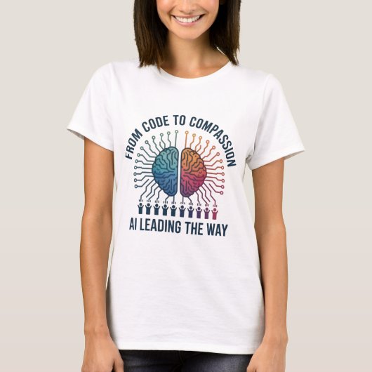 Code zu Mitgefühl Tee - Tech-Ethik-Slogan-Shirt (Vorderseite)