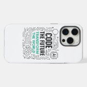 Code Zukunft Welt verändern Case iPhone Hülle (Rückseite (Horizontal))