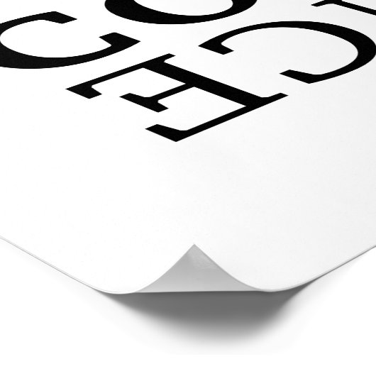 Code zweimal überdenken poster (Ecke)