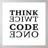 Code zweimal überdenken poster (Vorne)