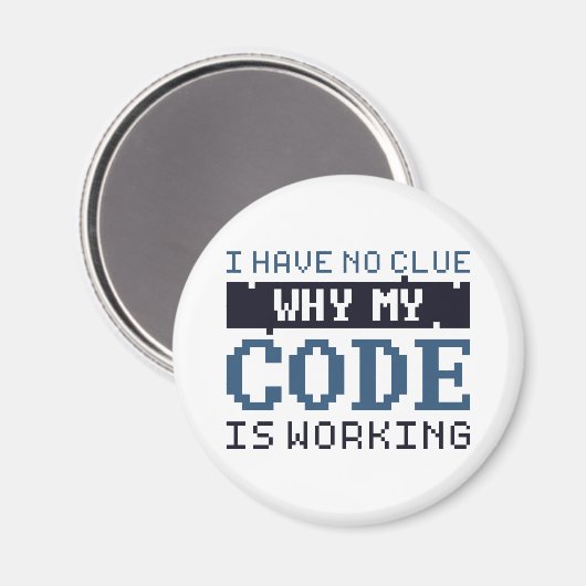 Codearbeit Magnet (Vorderseite/Rückseite)